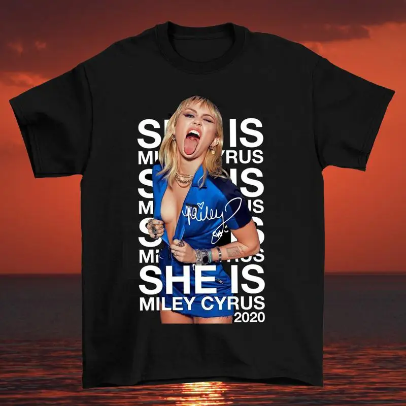 Хлопковая футболка HOT Miley Cyrus, все размеры