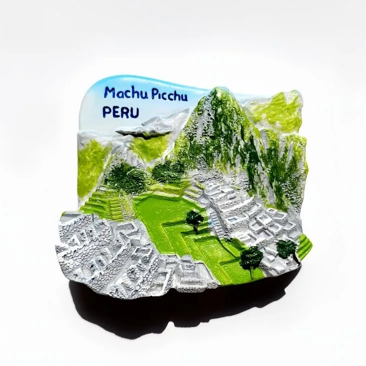 Магнит на холодильник Peru Machu Picchu Ruins, туристический сувенир из смолы, перу, магнитные наклейки на холодильник, украшение для дома и кухни, подарок