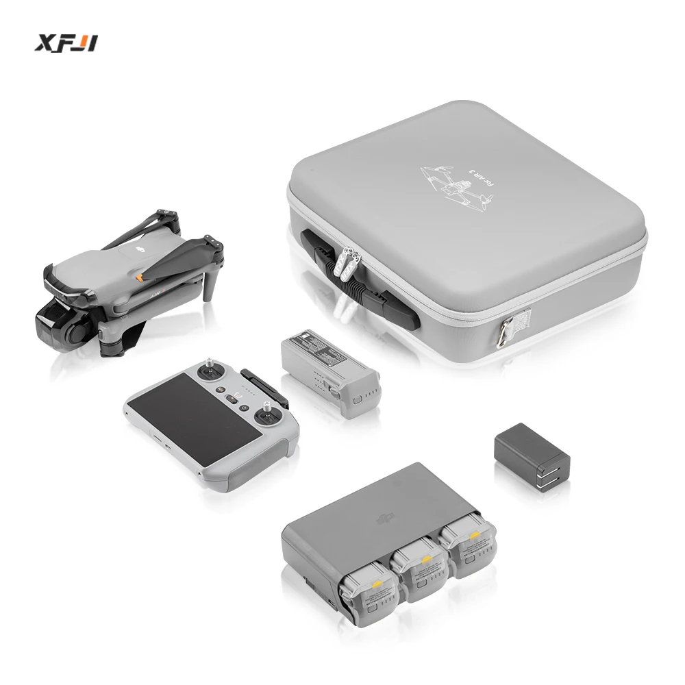 XFJI портативный чехол для DJI Air 3 коробка для хранения DJI Air 3 жесткие аксессуары для дрона из искусственной кожи сумка на плечо с защитой от брызг