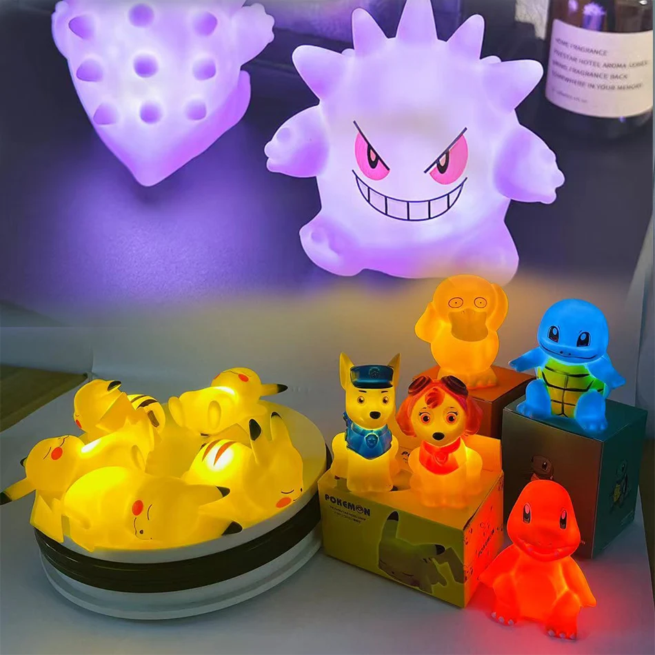 Pokemon Snorlax 3D фигурка лампы ночная версия модель Gengar милая плюшевая игрушка-демон на Хэллоуин подарок для детей креат...