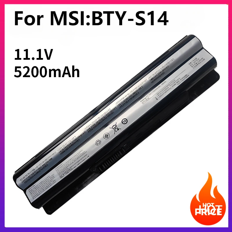5200 мАч BTY-S14 BTY-S15 Аккумулятор для MSI GE60 GE70 2PE MS-16GF MS-16GC MS-16GD аккумулятор для ноутбука