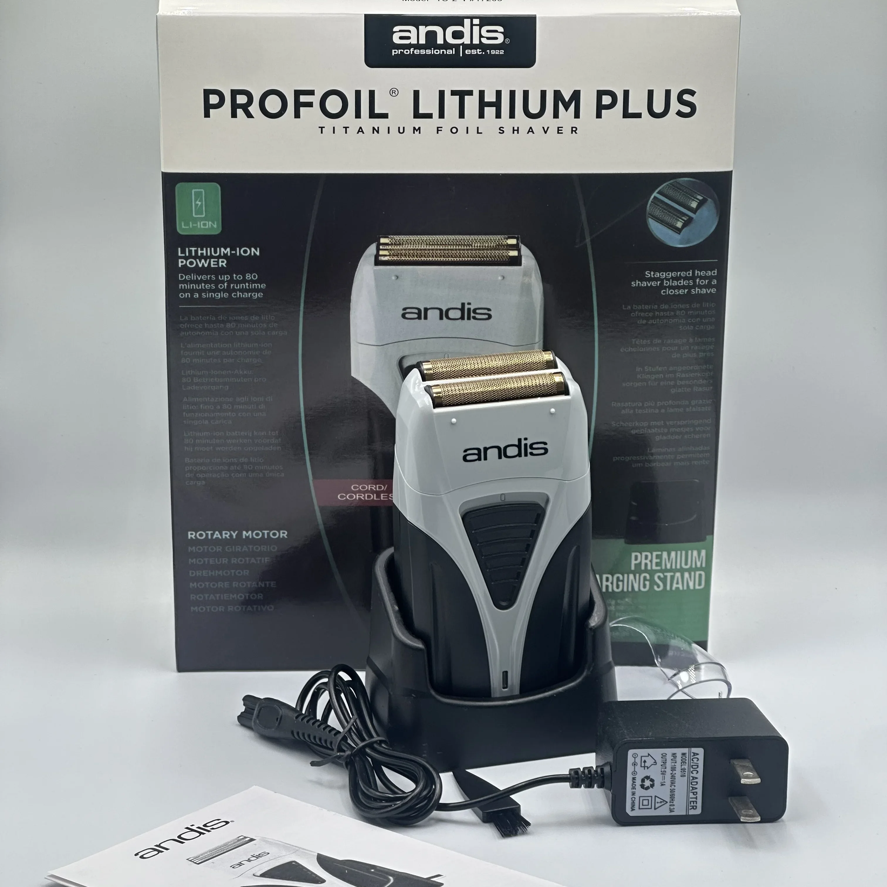 Фото Оригинальный Andis Profoil Lithium Plus 17200, парикмахерская электробритва для чистки волос для мужчин, бритва для бороды, машина для бритья лысины №3
