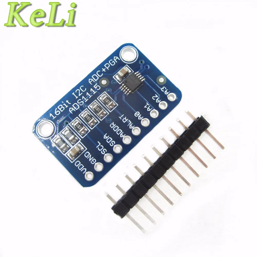 16-битный модуль I2C ADS1115, 4-канальный АЦП с усилителем Pro Gain RPi, 5 шт.