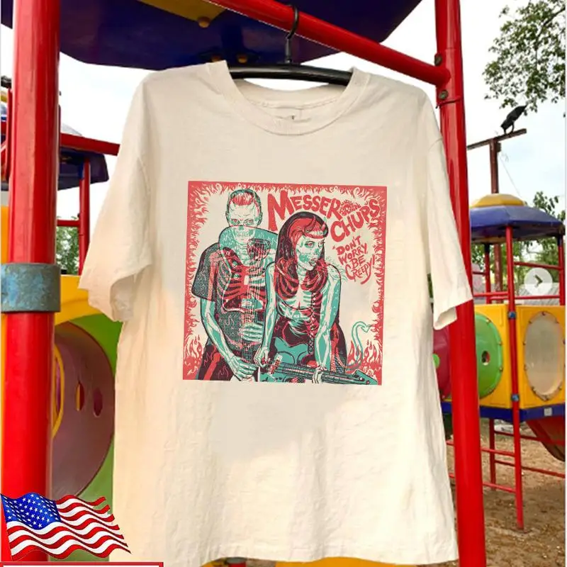 Футболка Messer Chups Don't Worry Be Creepy, полный размер S 5XL AA1729