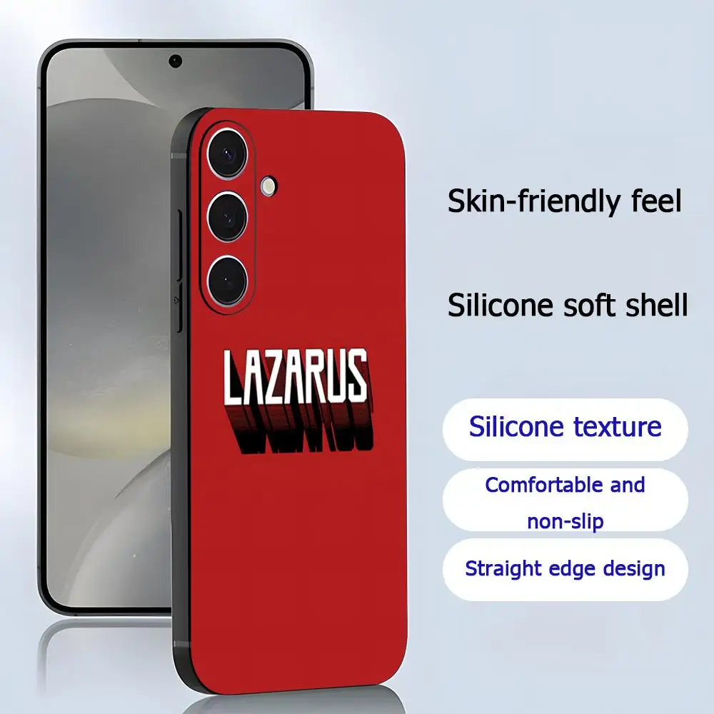 Фото Популярный крутой чехол для телефона LAZARUS с аниме для Samsung Galaxy S25 S24 S23 S22 S21 S20 Plus Ultra Note20, мягкий черный №4