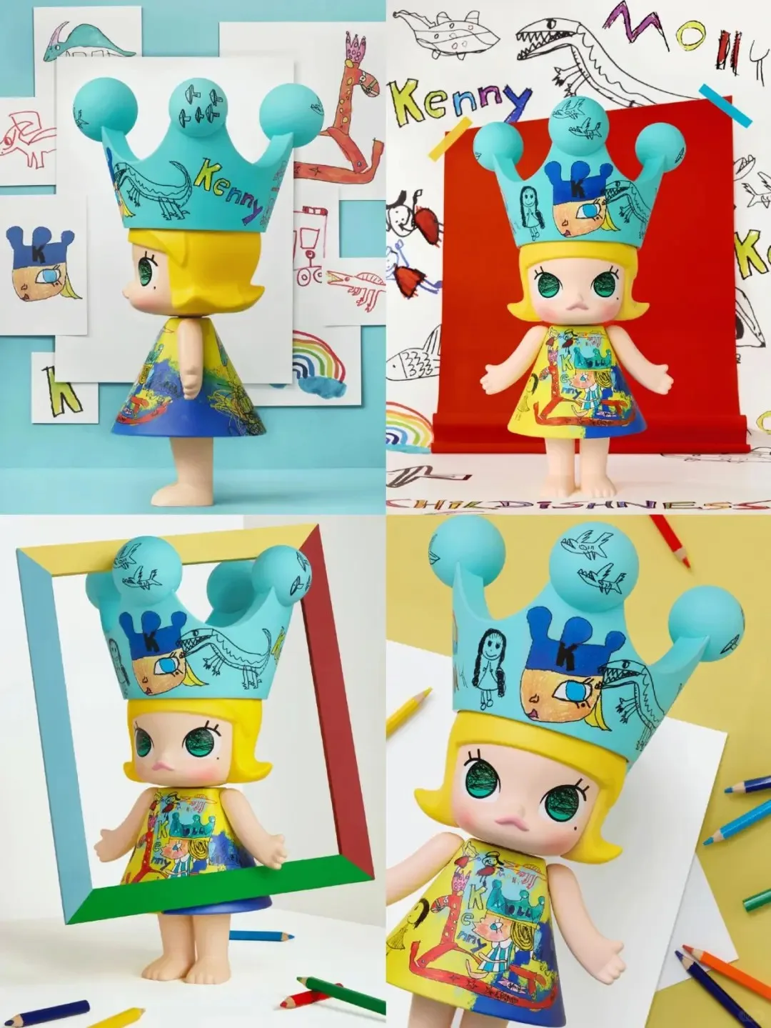 POPMART POP MART MEGA ROYAL MOLLY Детство 400% Коллекция Princess Tide Play Модные игрушки Kawaii Аниме Экшн-сюрприз Подарки (art.: 3920d22a43d4f) - 3920d22a43d4f