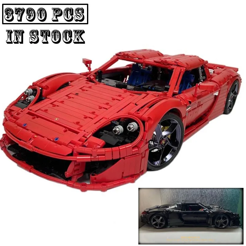 Фото Новый масштаб 1:8, суперкар MOC-131400 GT, гоночный автомобиль, спортивная модель, подходит для 42143, строительные блоки, детская развивающая игрушка, подарок на день рождения №2
