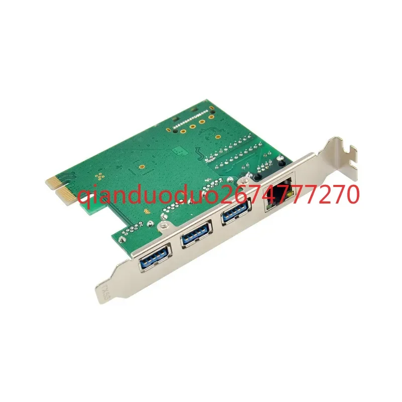 Фото Подходит для встроенной трехпортовой карты расширения Gigabit Ethernet LAN PCI-E VL805 USB 3.0+RTL8153 №3