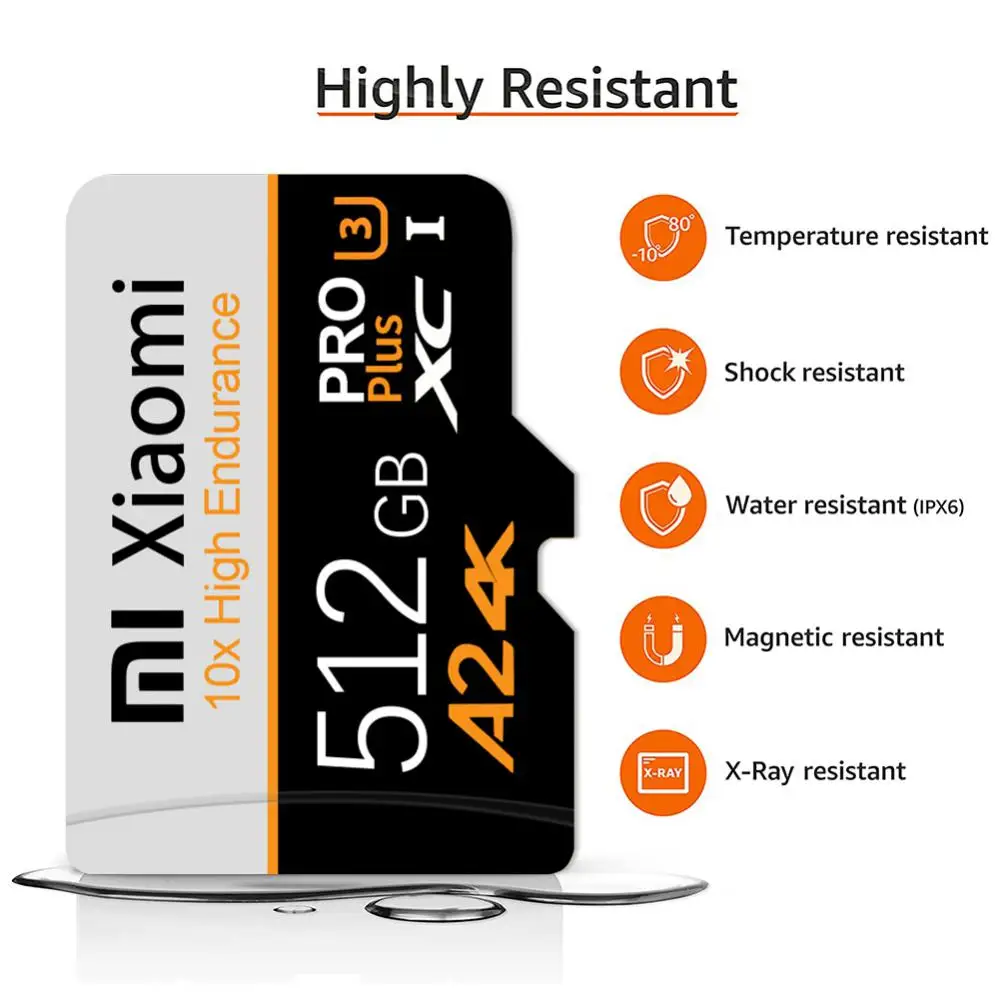 Фото Высокоскоростная карта памяти Xiaomi 2 ТБ 1TB C 10 SD-карта 128GB 256GB 512GB V60 A2 флэш-карта памяти 128GB Micro Tarjeta Sd для телефона №5