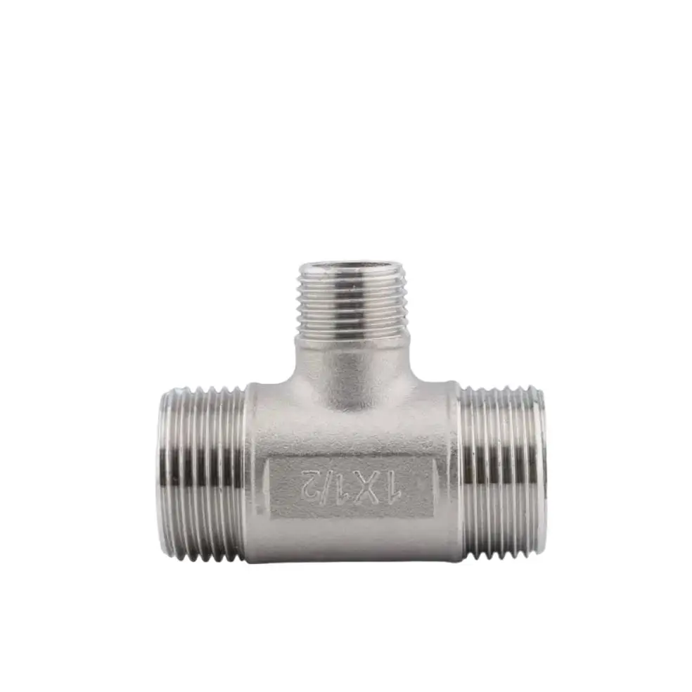 1/4 '' - 1'' BSP наружная резьба 304 фитинг из нержавеющей стали, Редукционный 3-сторонний тройник для водопроводной трубы SS304, соединительный соединитель