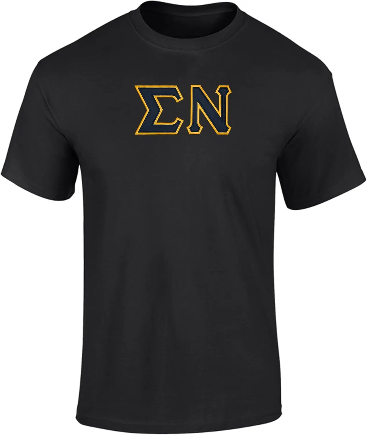 Модная греческая футболка с надписью Sigma Nu Twill