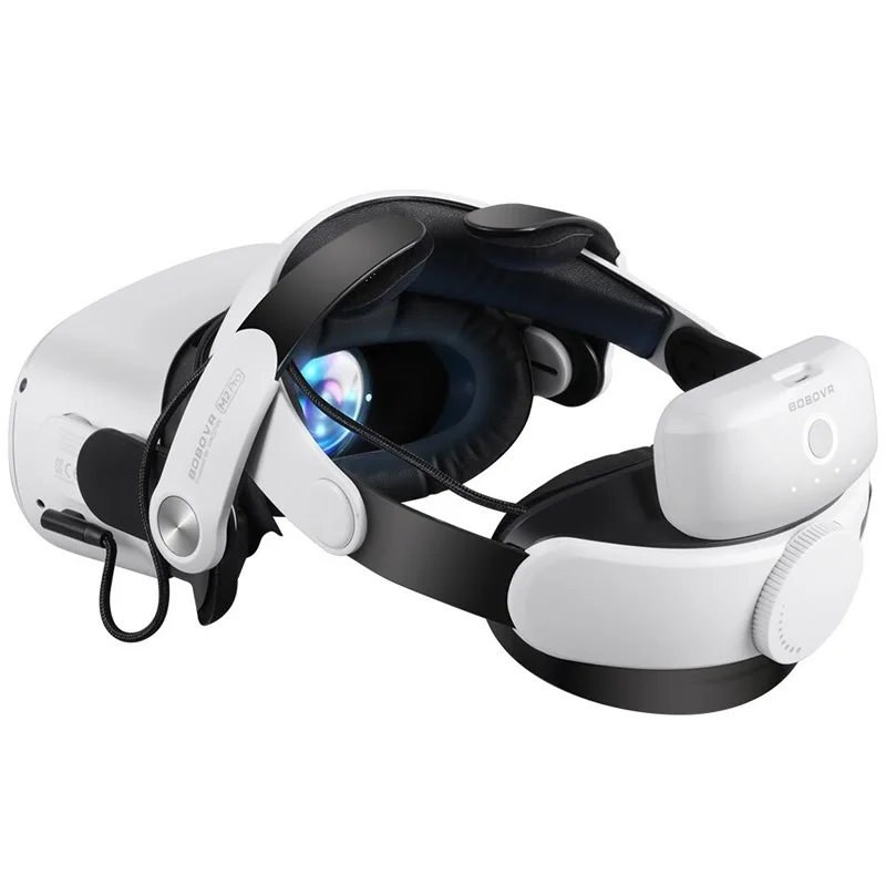 Новый ремешок на голову для аккумулятора M2 Pro для Oculus Quest 2 Elite Halo, ремешок с аккумулятором на 5200 мАч для аксессуаров Meta вопросы 2 VR