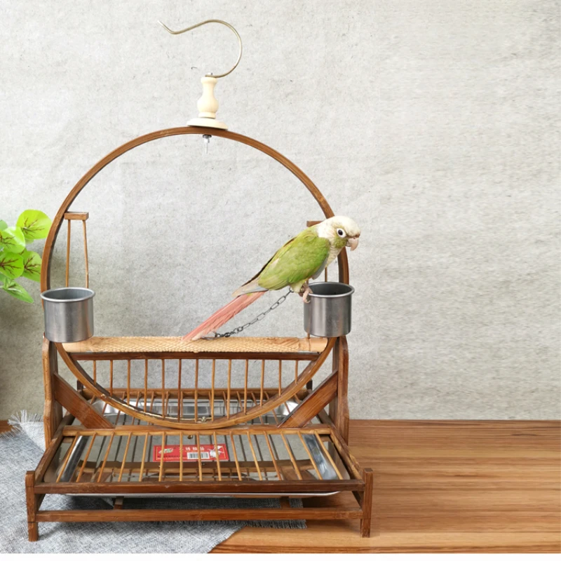 Переносные птичьи клетки Budgie для украшения на открытом воздухе, птичьи клетки для попугаев в парке, деревянные клетки для больших птиц, модель 50bc