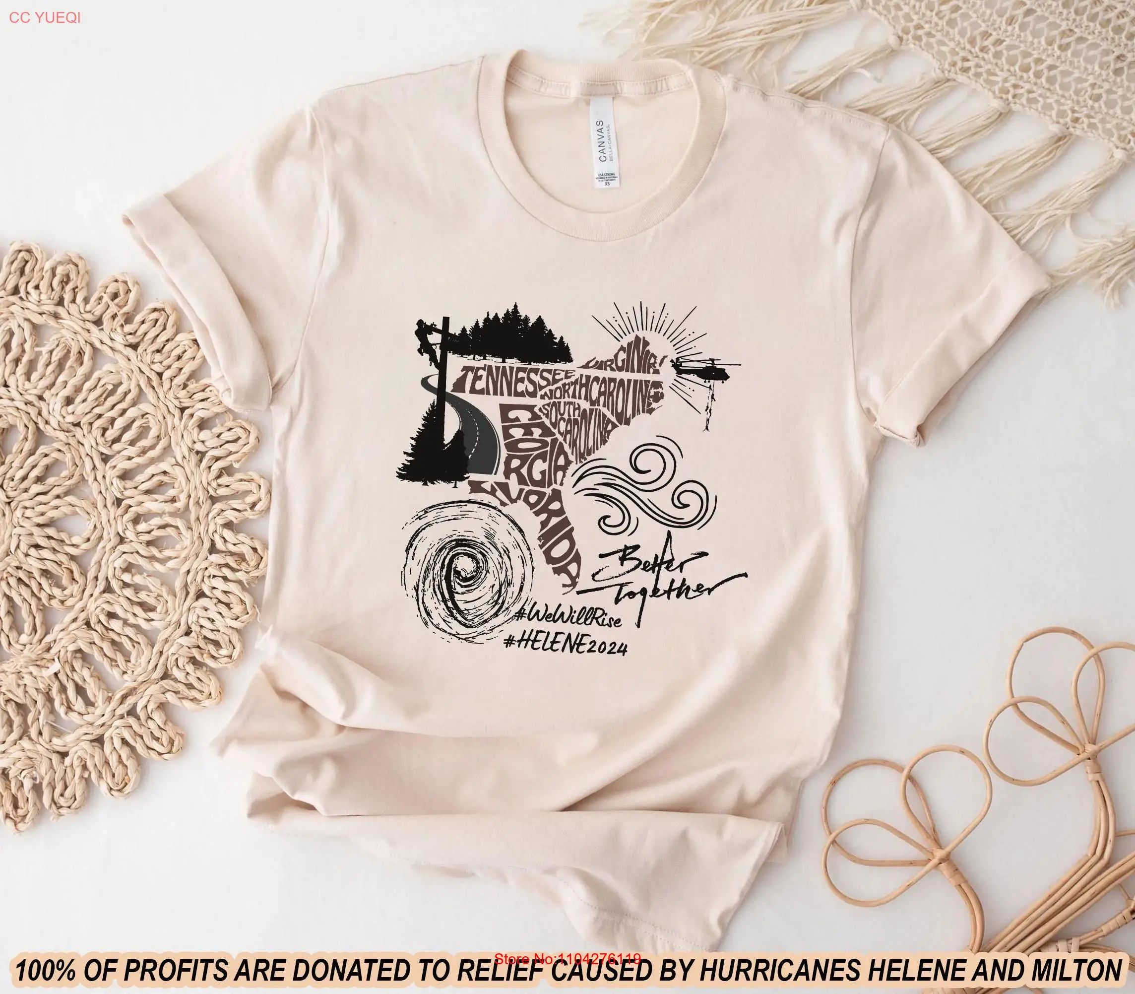 Футболка Carolina Strong Fundraisert Hurricane Helene SweaT Survivor Wear Your Strength футболка с длинными или короткими рукавами