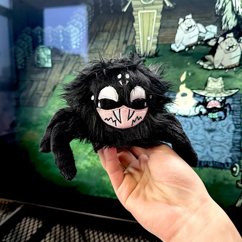 Фото Новый Don’t Starve Glommer, черный паук, игровая периферия, милый плюшевый кулон, детское украшение, подарки на день рождения для фанатов, игрушки №5
