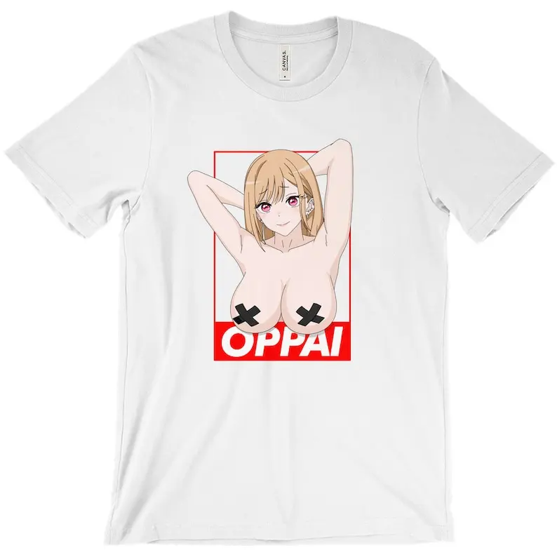 Фото Аниме Waifu Marin Oppai Ecchi, сексуальные, непристойные, фетиш-футболки №3