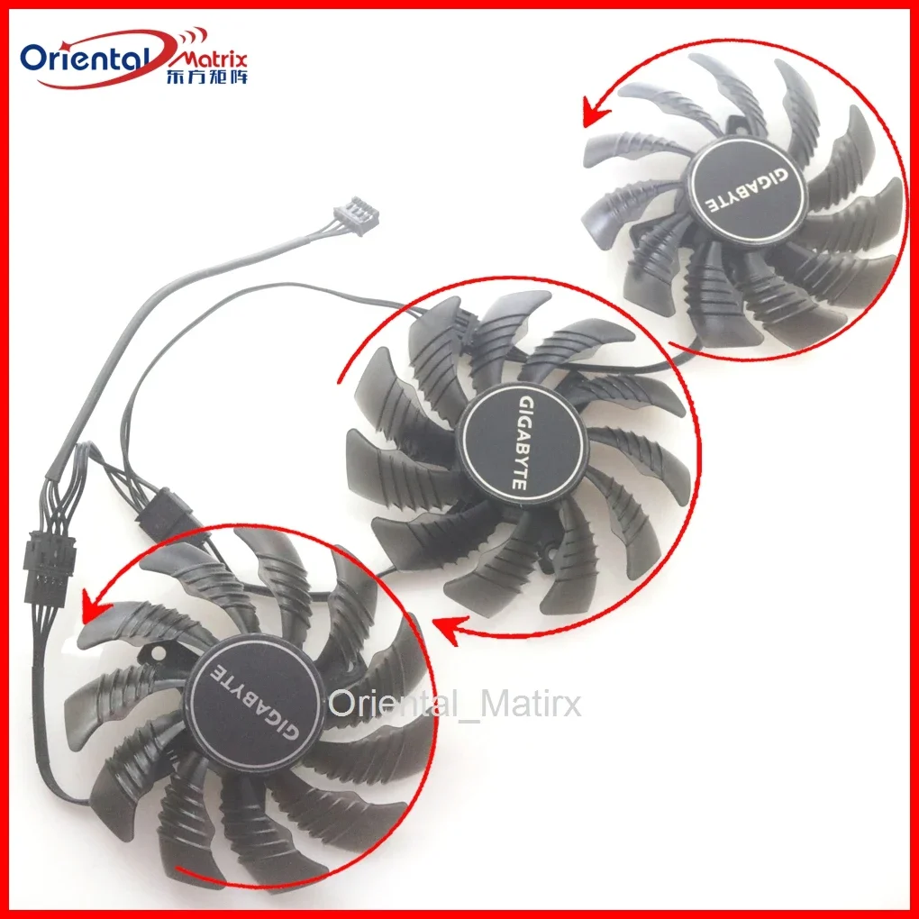 Т 128010 SU DC12V 0,35A 77 мм 4-контактный вентилятор VGA для Gigabyte RTX2060 2070 2080 2080ti RTX3070ti 3070 EAGLE OC Вентилятор охлаждения видеокарты