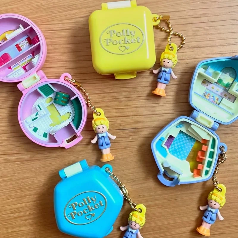 Фото В наличии Bandai Аутентичная репродукция Polly Pocket Treasure Box Очарование Gashapon Миниатюрные детали Ностальгическая коллекция игрушек №3