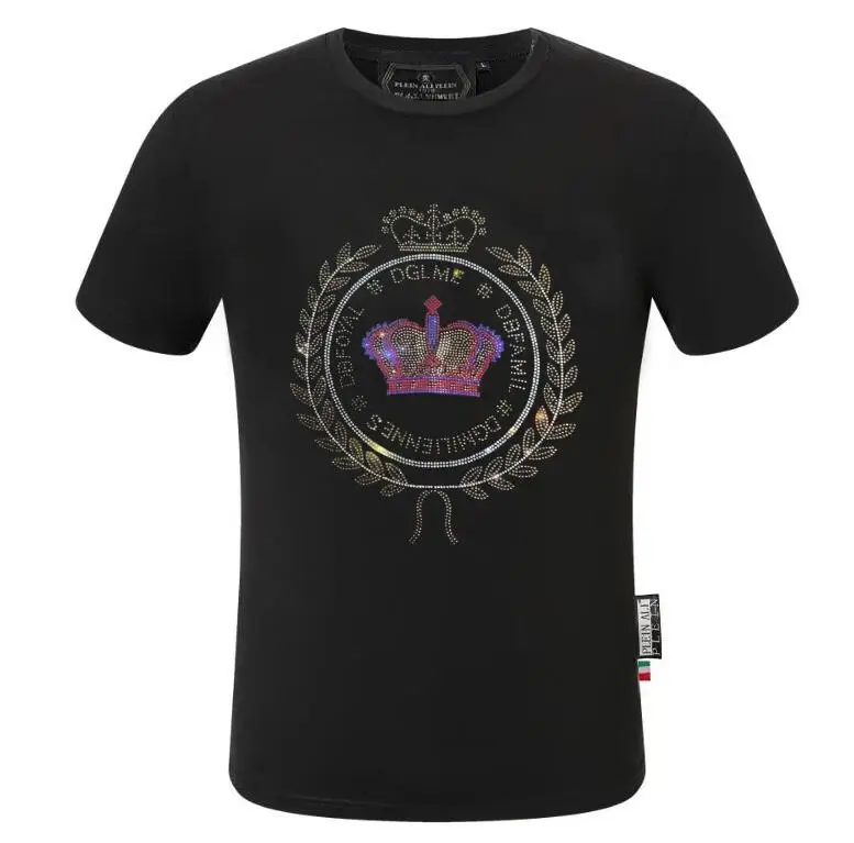 Фото Бренд Plein ali, облегающие футболки Homme Diamond, мужская уличная одежда с короткими рукавами, мужская одежда №5