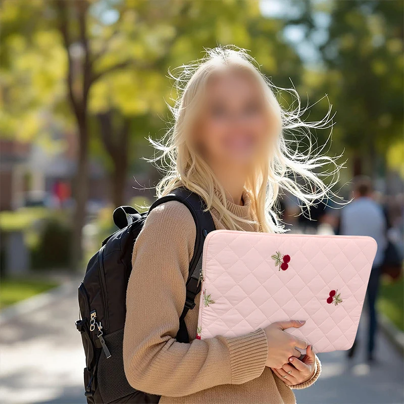 Фото Сумка для ноутбука с вышивкой, чехол для Macbook Air/pro 11, 13, 14, 15, 16 дюймов для Xiaomi Lenovo Dell, ноутбука, компьютера, чехол для ноутбука, женский чехол №4