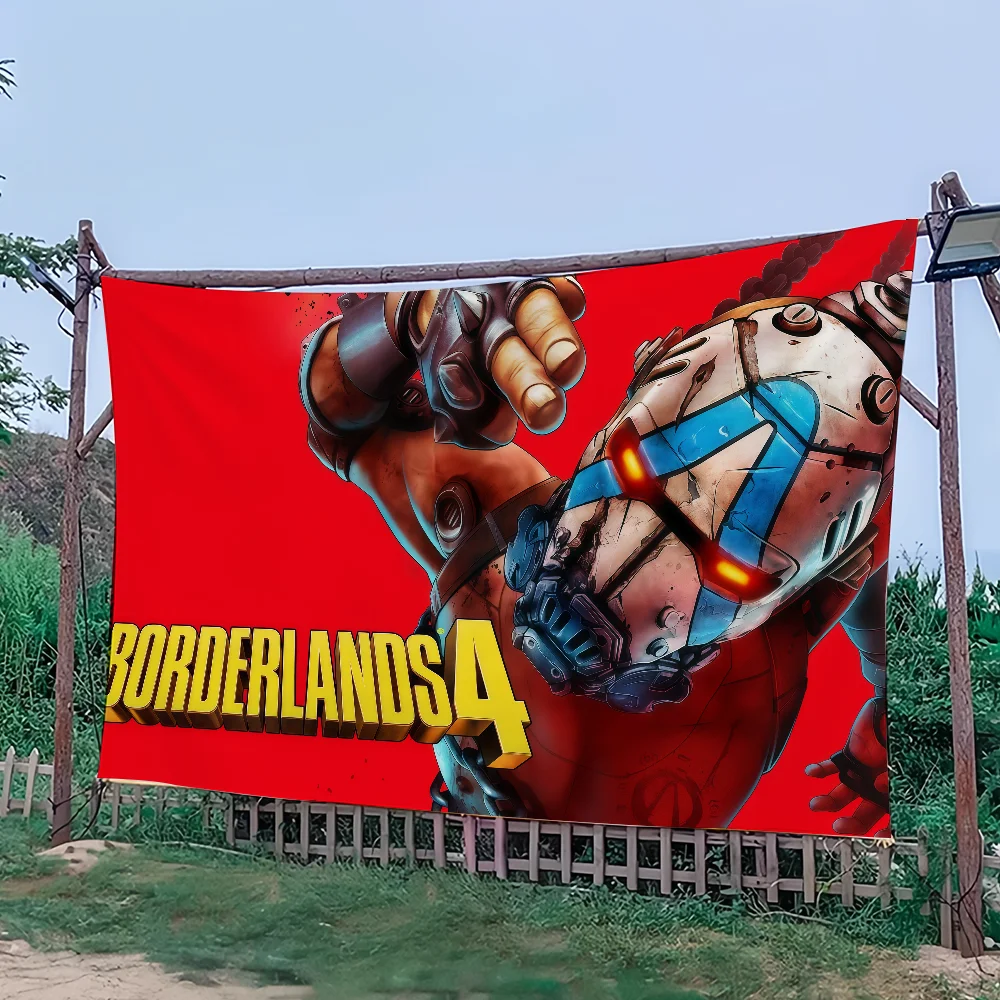 Фото Игра B-Borderlands 4, флаг для кемпинга, бара, пикника, вечеринки, украшения дома, баннер №4