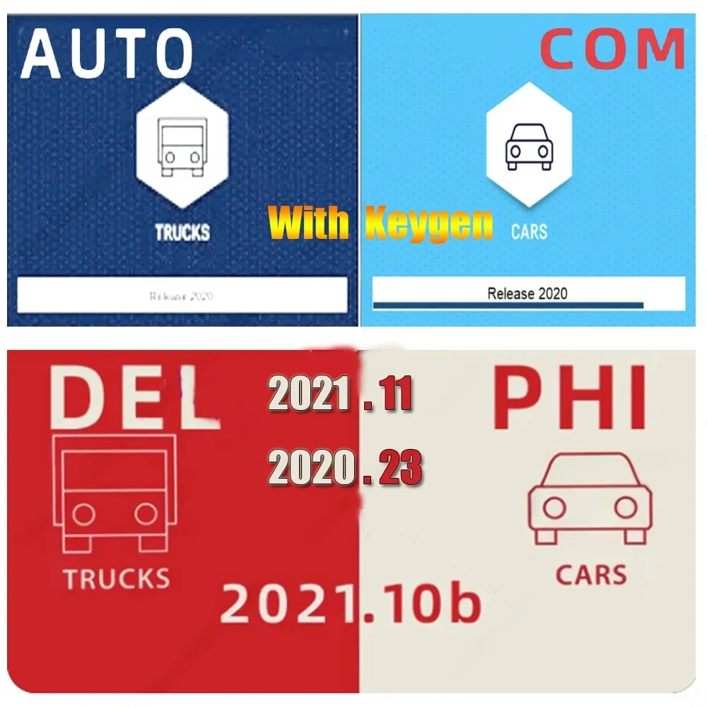 Новейший Delphis 2021.10b с программным обеспечением Keygen DS 150 Autocoms 2021.11, диагностический инструмент OBD2, совместимый с Bluetooth Инструмент для ремонта автомобилей