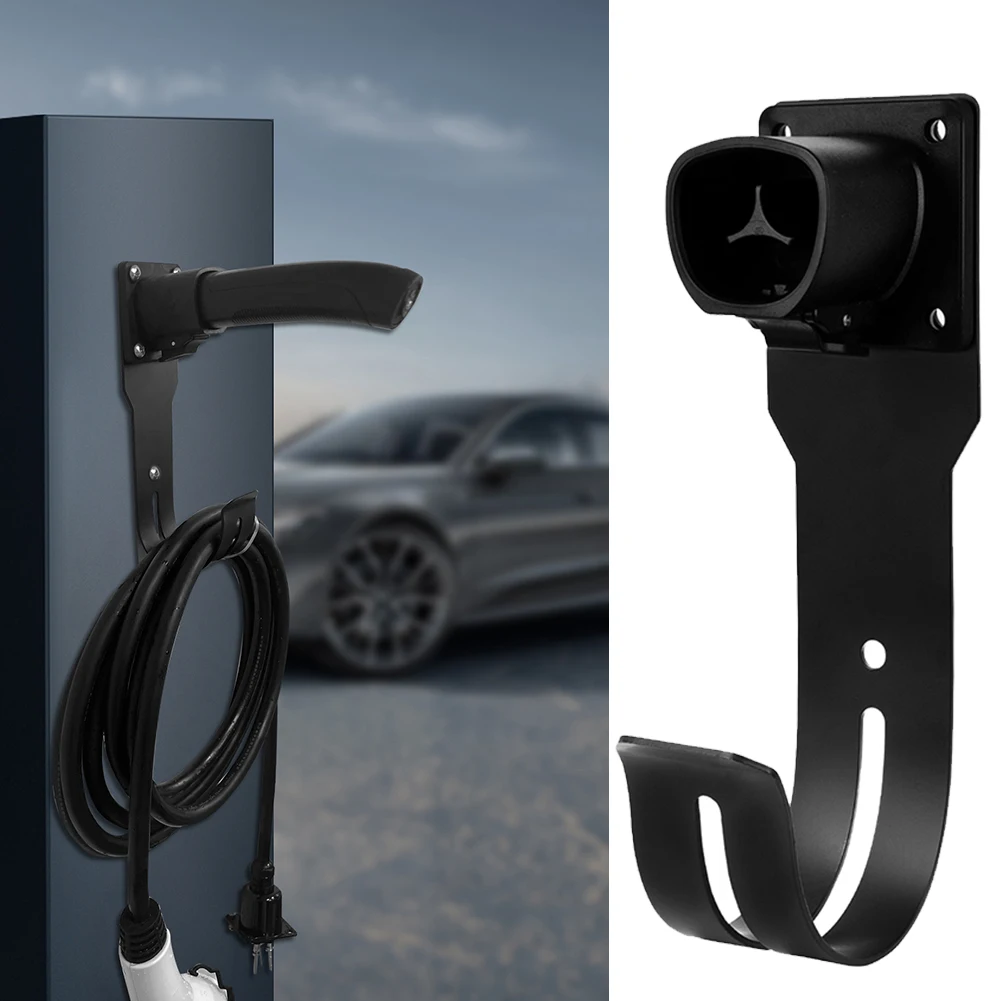 1 шт. вешалка для шнура зарядки EV для держателя зарядного устройства Tesla, настенное крепление, док-станция, прямая установка, автомобильные аксессуары