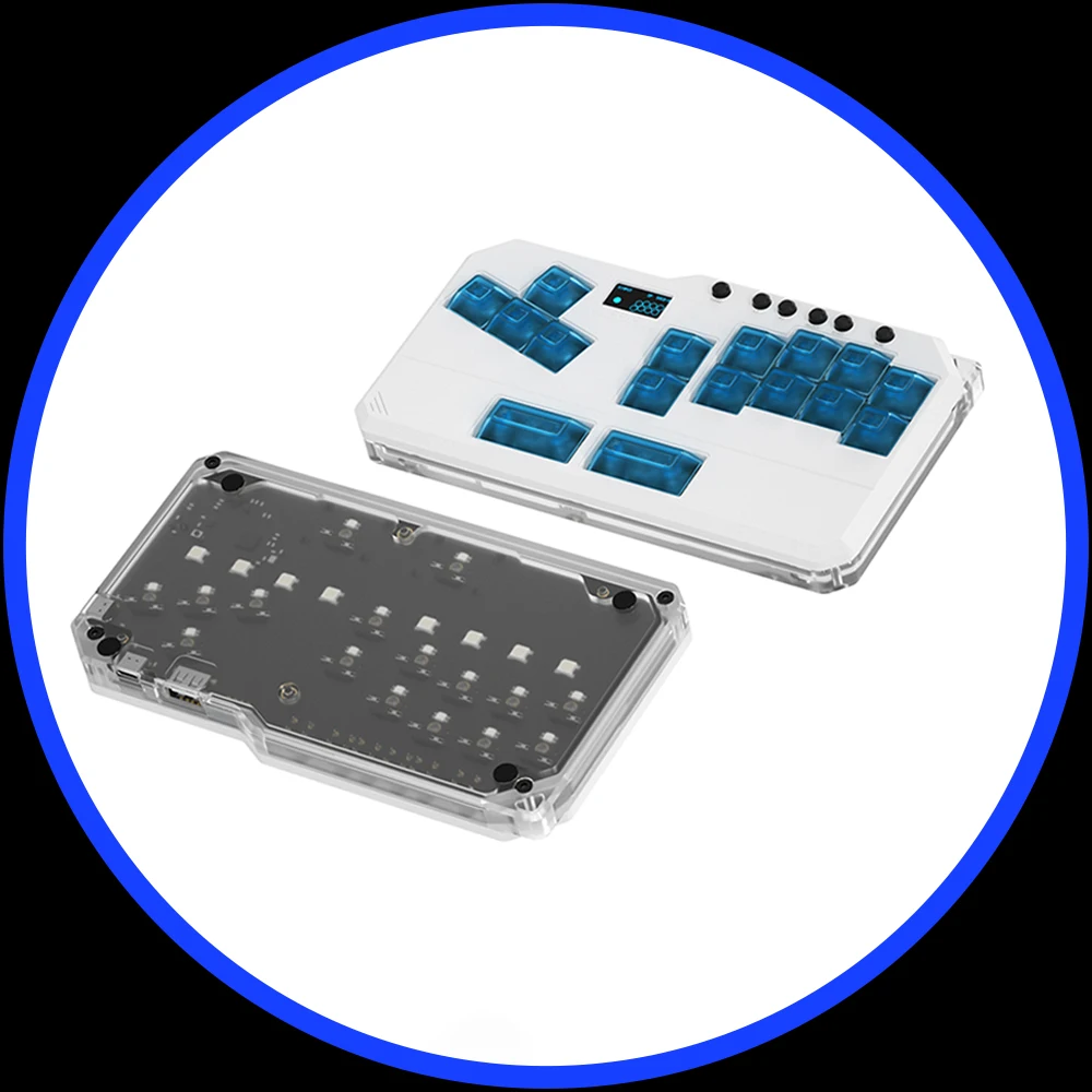 Doio Hitbox MIXBOX KBHX-01 Pro мини-игровая клавиатура, клавиатура из алюминиевого сплава, горячая замена, Ps5, индивидуальная Oled-клавиатура для компьютера, геймера, подарки