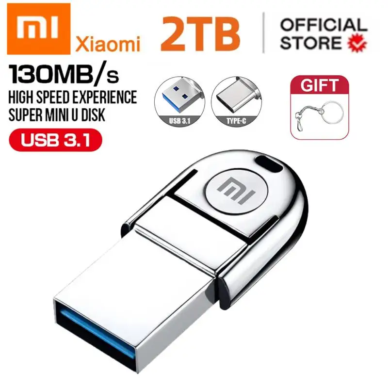Высокоскоростной USB 3.0 флеш-накопитель Xiaomi MIJIA, портативный накопитель SSD, оптовая продажа для ноутбука, 1 ТБ, 3,0 Гб, U-диск большой емкости