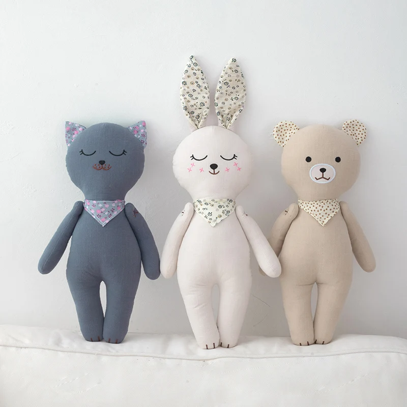 INS KaBu Кукла Kawaii Совместная кукла-животное Мягкое животное Кошка Кролик Медведь Игрушка Детская успокаивающая игрушка The Arms Can Move Doll Kid Gift