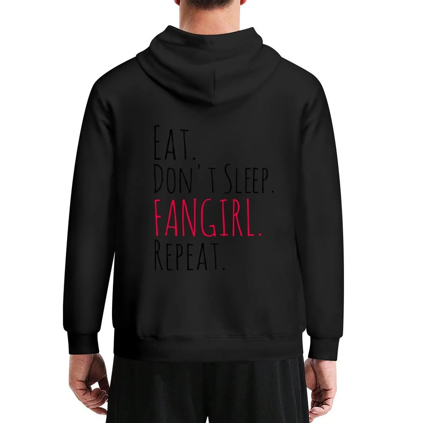 EAT, DON'T SLEEP, FANGIRL, REPEAT Толстовка мужская одежда эстетичная одежда зимняя одежда мужские толстовки