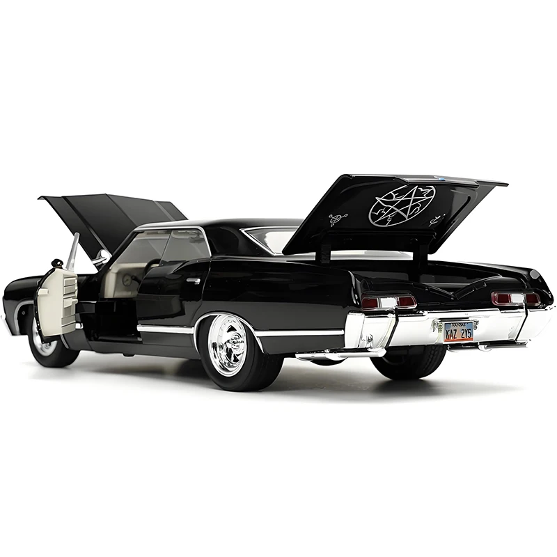 Фото JADA 1:24 IMPALA SS SPORT SEDAN 1967, легкосплавный автомобиль, литье под давлением и игрушечный транспорт, модель автомобиля, миниатюрная масштабная модель автомобиля для детей №3