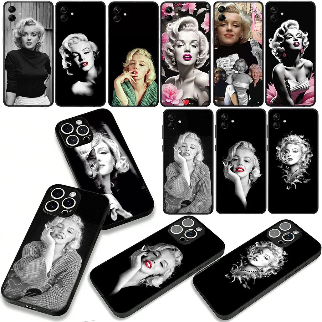 Фото Чехол для телефона M-Marilyns M-Monroes для Apple iPhone 16 15 14 11 Pro Max SE2 XR 7 8 Plus 16E SE 2022 13 14+ 15+ Мягкий корпус №3