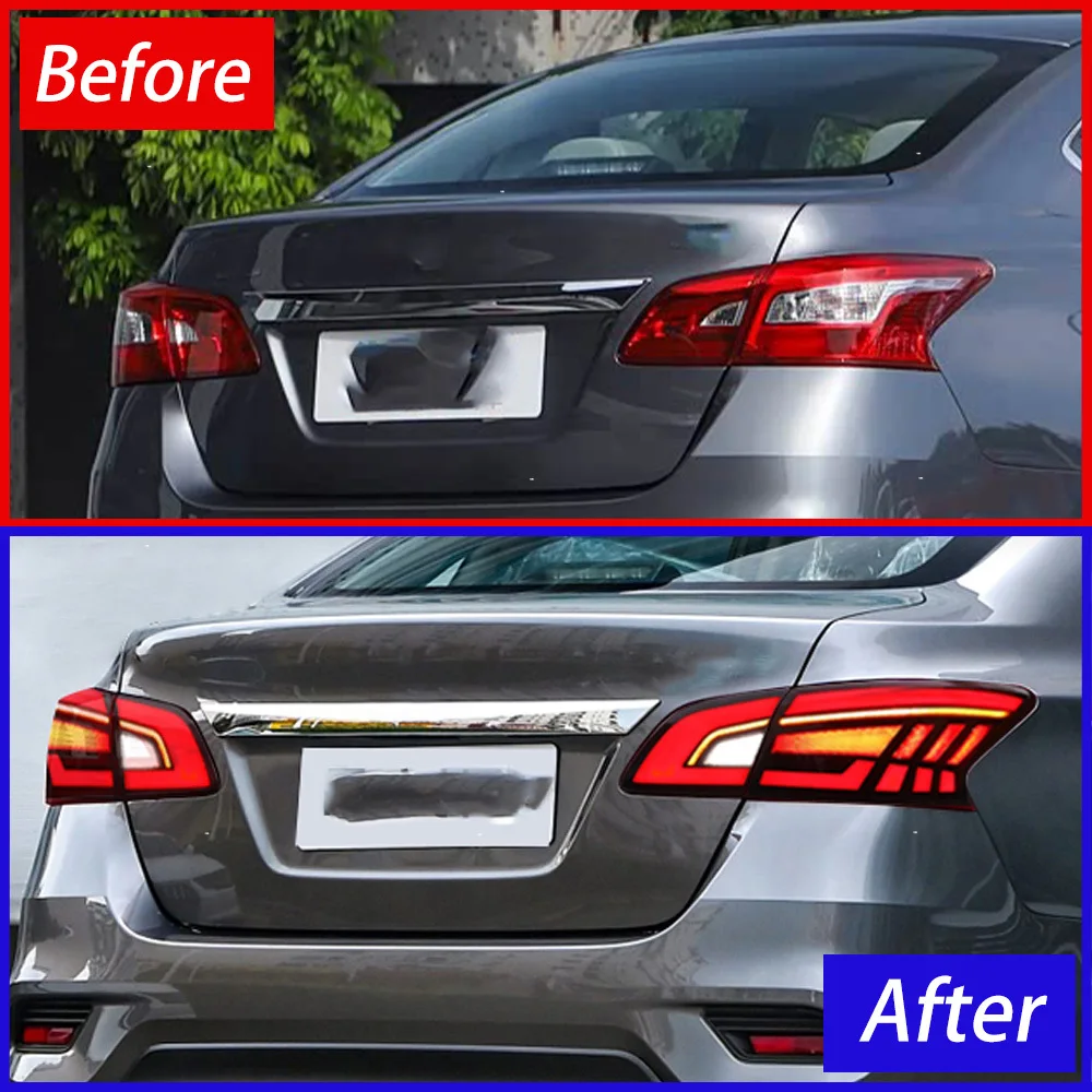 Для Nissan Classic Sylphy 2012-2024 автомобильные задние фонари в сборе, обновленный новый стиль, эффект запуска, светодиодный высокое качество Plug and Play (art.: 3920d1c669fe4) - 3920d1c669fe4