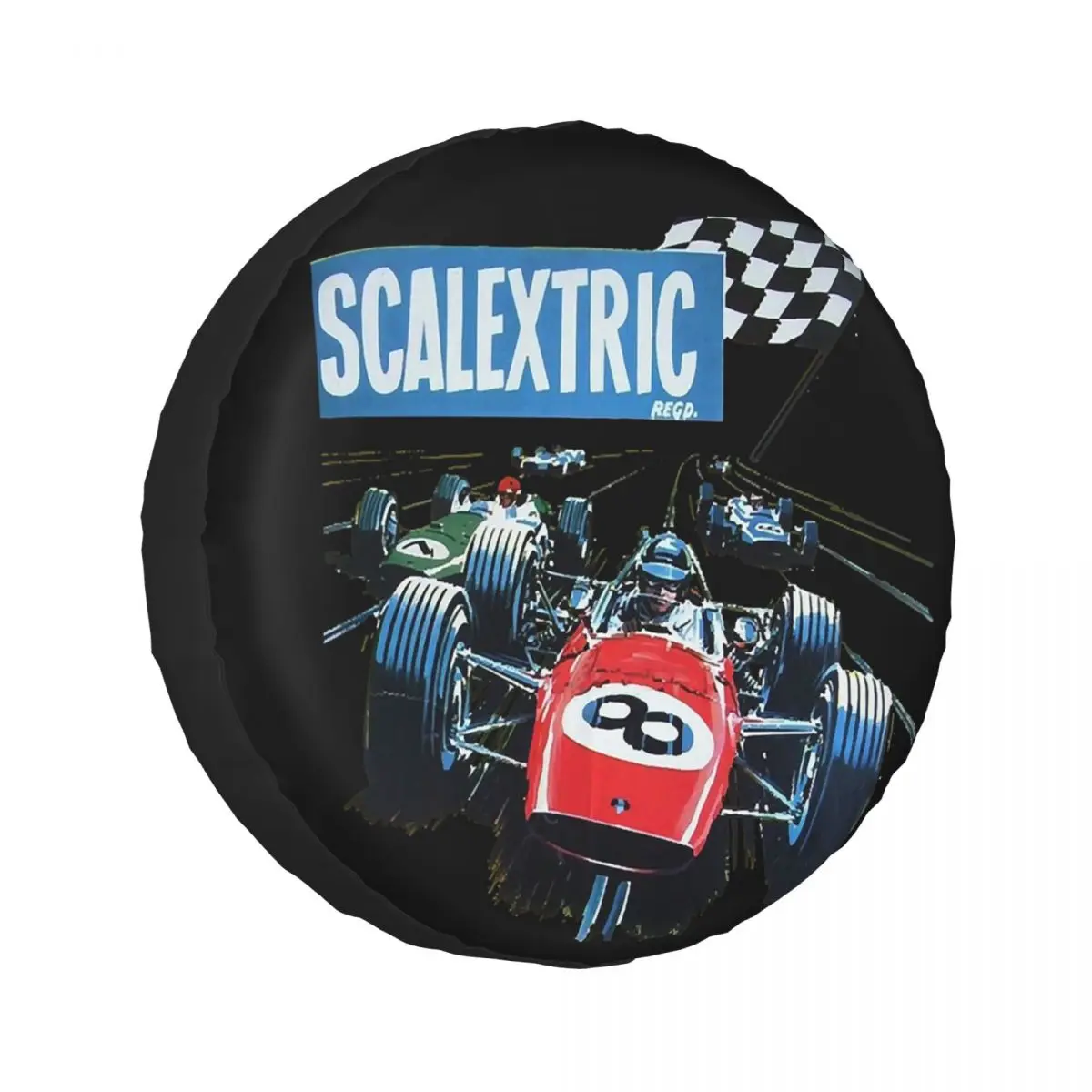 Классический чехол для запасного колеса Scalextric на заказ для автомобиля Mitsubishi 4x4, защитные чехлы для колес 14 дюймов, 15 дюймов, 16 дюймов, 17 дюймов