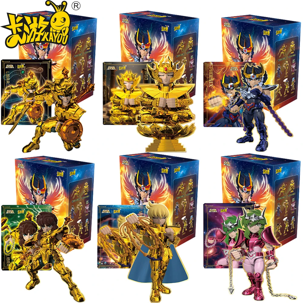 KAYOU Saint Seiya слепая коробка аниме-сюрприз креативный дизайн крутые изысканные фигурки украшение для рабочего стола детские игрушки хобби подарок