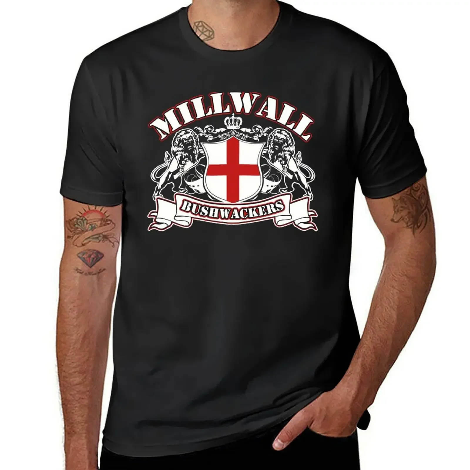 Футболка Millwall с изображением дикого животного, футболка большого размера, кавайная одежда, милая одежда, летняя одежда, мужские хлопковые футболки