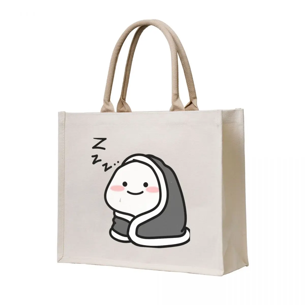 Sleepy Quby Tote Bag, ручная сумка, холщовая сумка на заказ, сумки для покупок, женские сумки