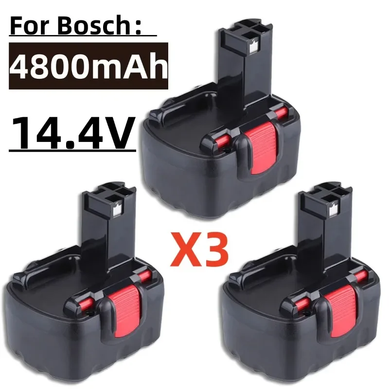 Roza cinnie-Bottool-Power Tool Аккумулятор для Bosch, 4800 мАч, 14,4 В, BAT040, BAT140, PSR 14,4 В-2, GSR 14,4 В, GDS, 35614, BAT041