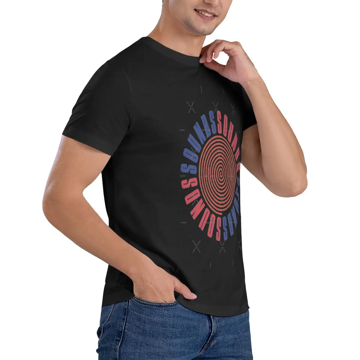 Фото Мужская футболка Funny Sounds Sounds Design As Worn By Kurt Cobain Топы с принтом свободные и облегающие женские футболки №5