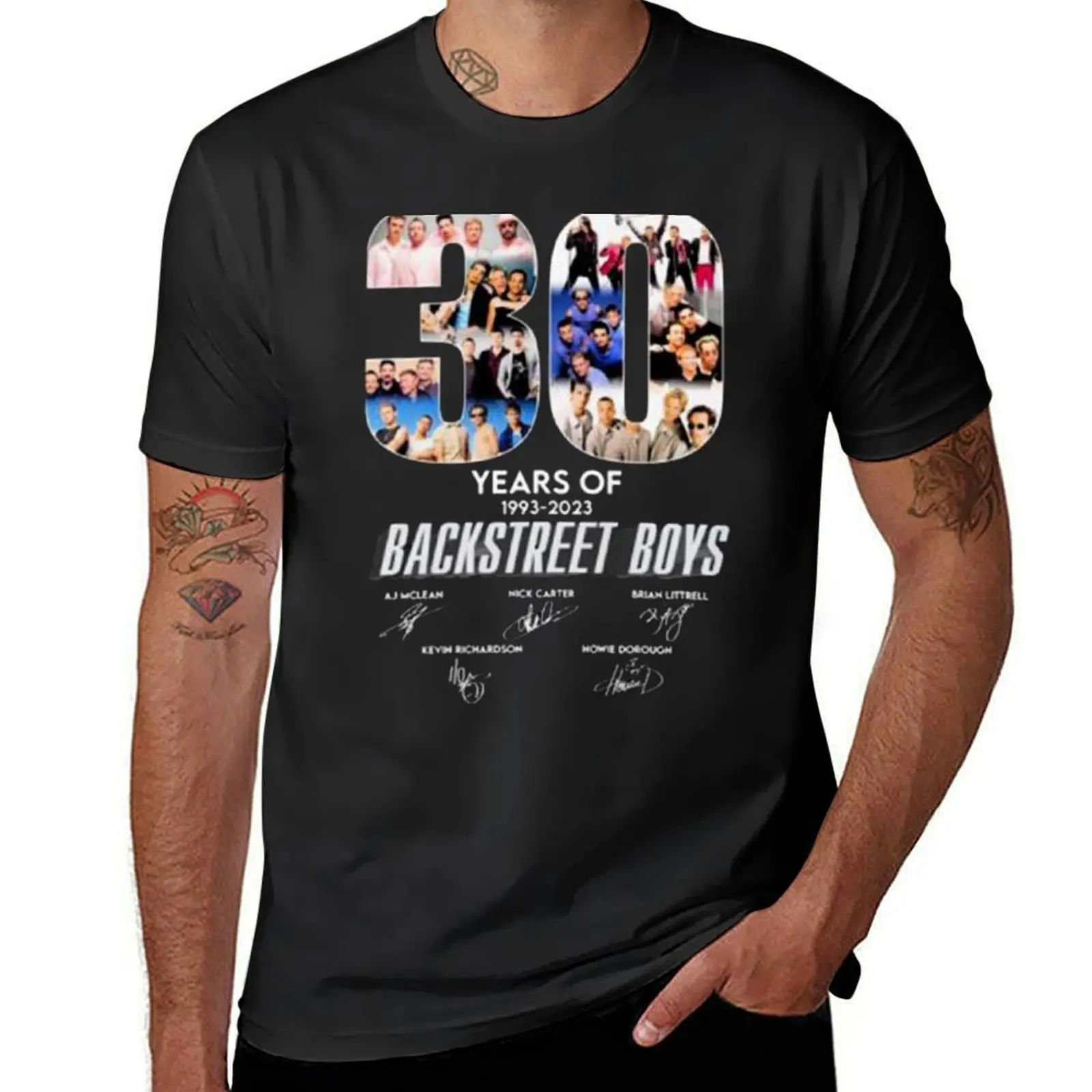 Мужские Винтажные футболки BSB Backstreet с принтом в виде животных для мальчиков на 30-ю годовщину 1993-2023