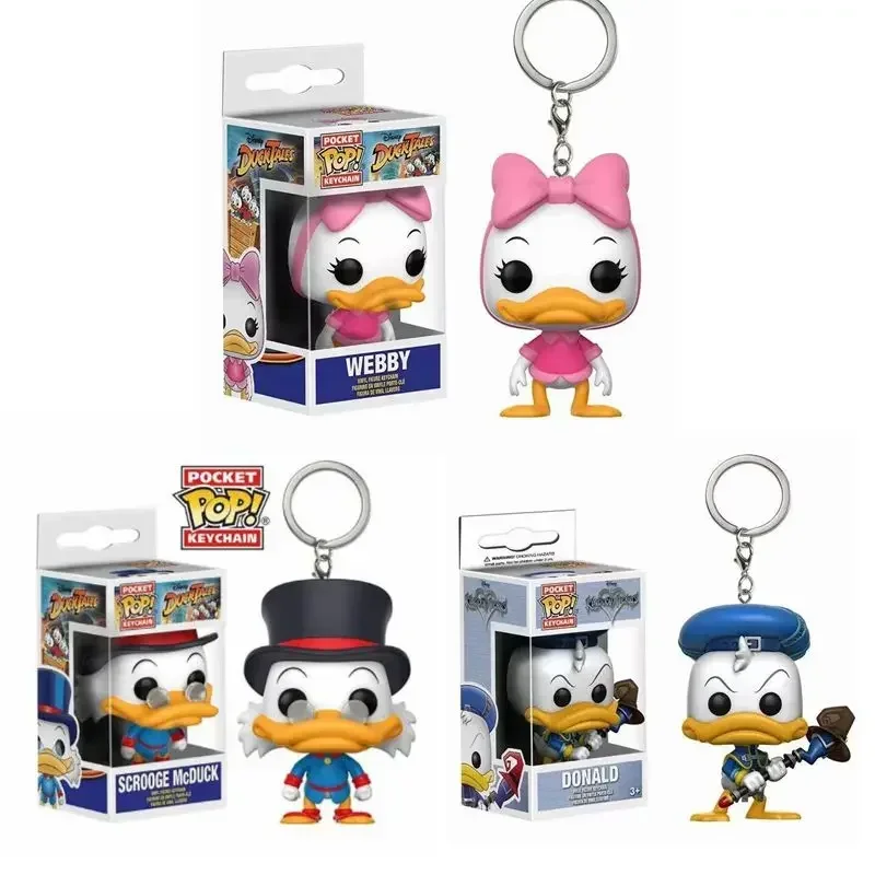FUNKO Pop Disney Дональд Дак вебби Скрудж макдак брелок 4 см Виниловая фигурка коллекционная игрушка кукла модель игрушки для детей подарок