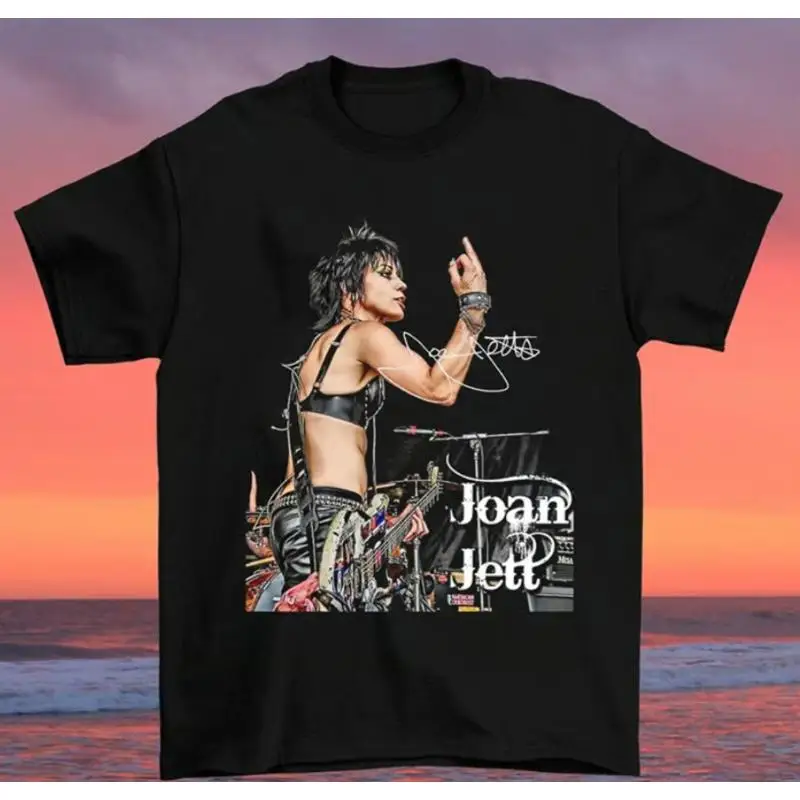 Черная хлопковая футболка Joan Jett Family, все размеры S 5XL