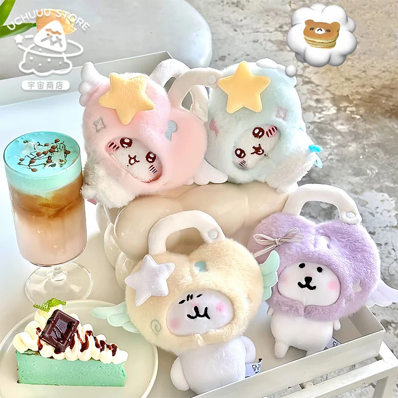Фото 10 см хлопковая кукла ангел прибытия серии Kawaii голова хлопковая кукла Nunu cp baby маленькая свежая можно повесить с оригинальной детской одеждой №2