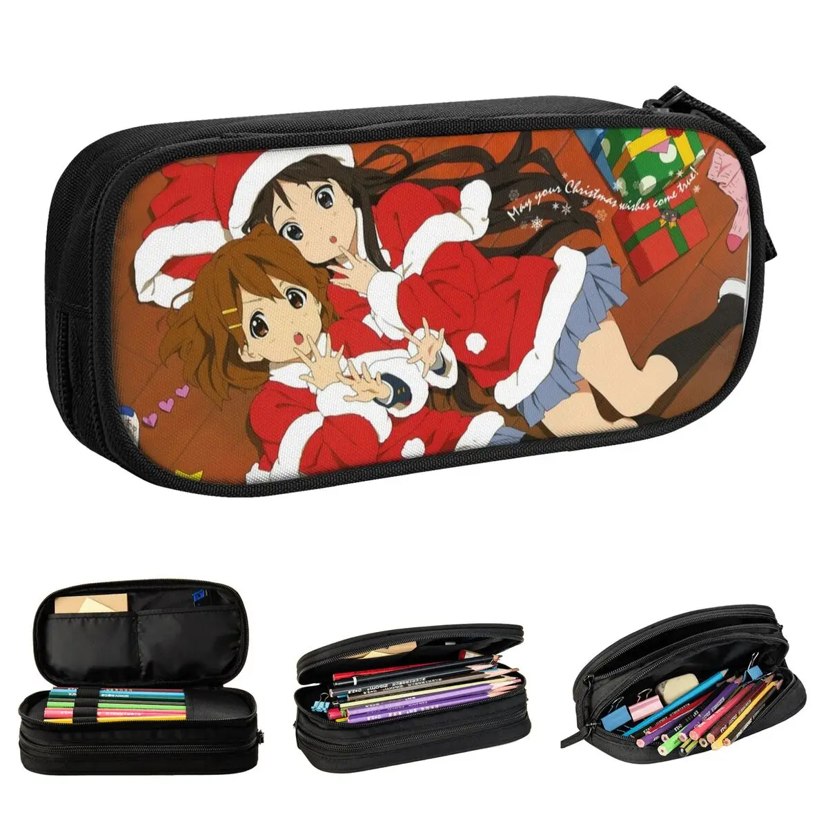 K-On с Рождеством аниме пеналы пенал коробка для ручек студенческие большие пеналы для хранения студентов школьные подарки канцелярские принадлежности