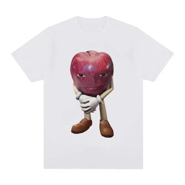 Kaos katun kualitas tinggi pria, футболка atasan lengan pendek kasual Retro Apple dengan wajah Meme uniseks (art.: 3920c87f79dda) - 3920c87f79dda