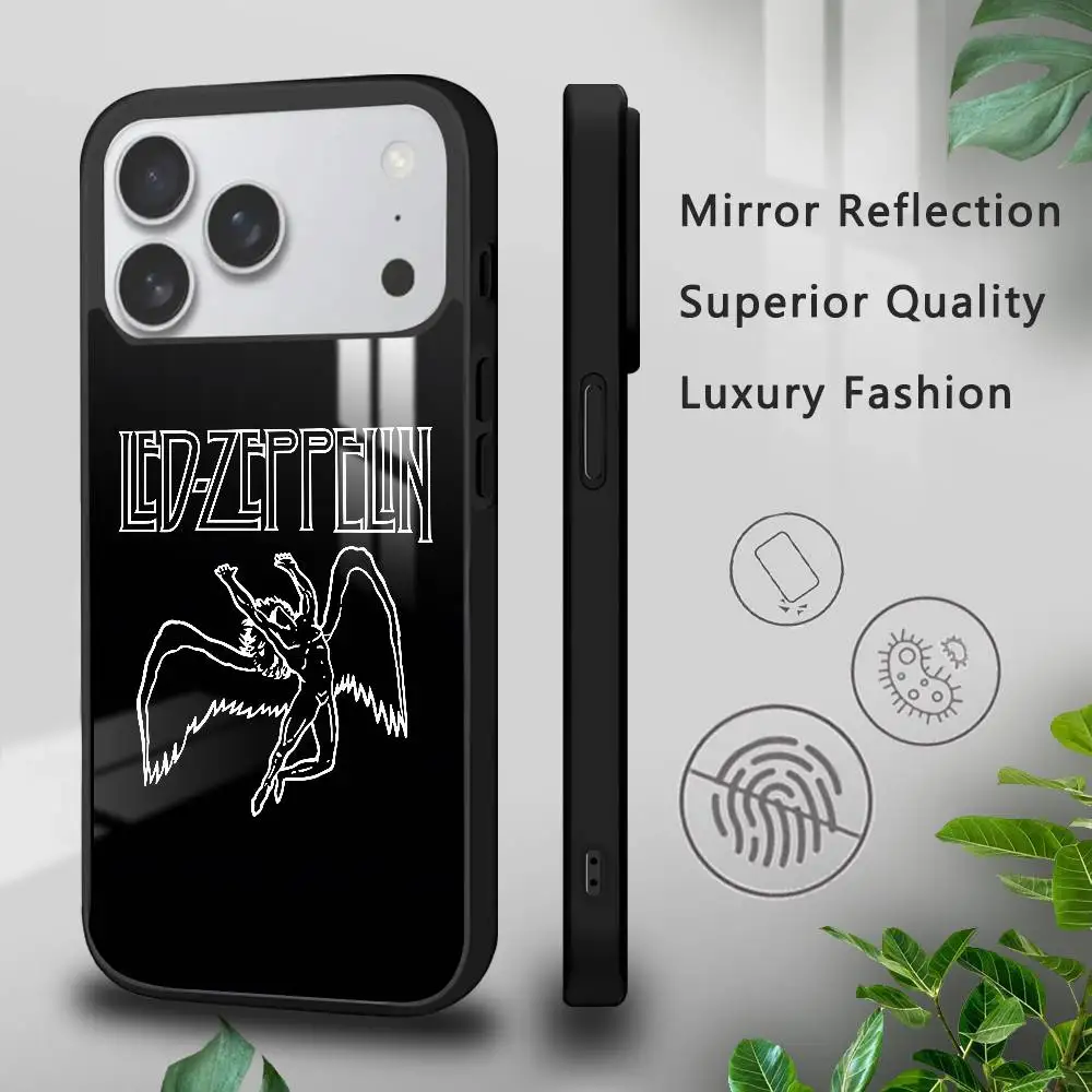 Чехол для телефона Rock Band L-Led Zeppelin для iPhone 17, 16, 15, 14, 13, 12, 11 Pro Xs Max Mini Plus Celulares Hard Funda