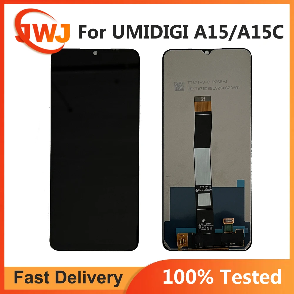 6,7 ''ЖК-дисплей для Umidigi A15 A15C экран ЖК-дисплея в сборе дисплей в сборе сенсорный экран дигитайзер замена UMIDIGI A15 A15T LCDSensor