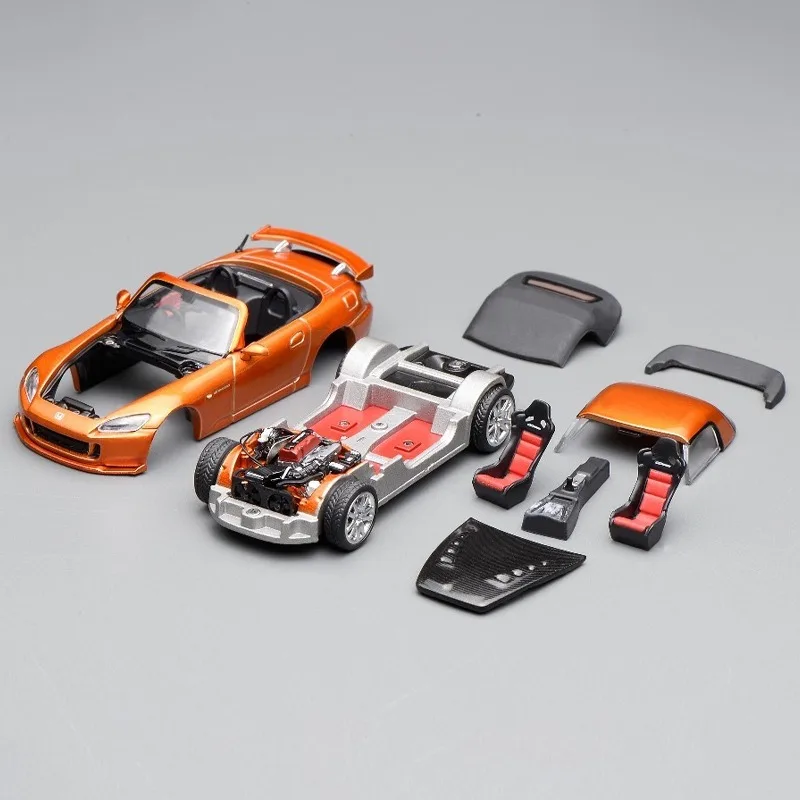 Фото MH 1/64 S2000 Mugen APAxpo сплав мотор-автомобиль игрушка литье под давлением металлическая модель коллекция мальчик рождественские подарки №2