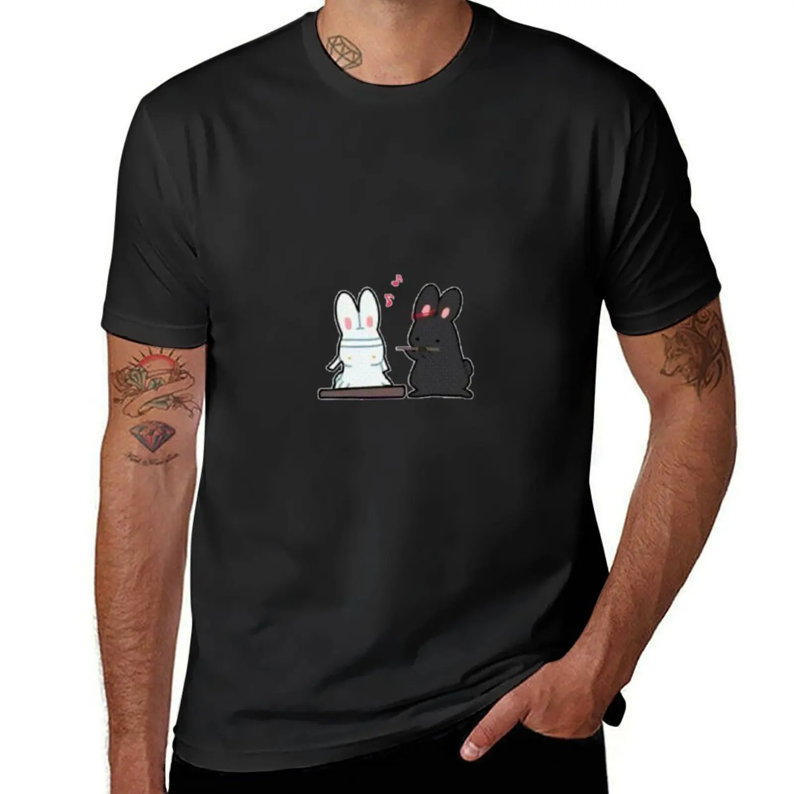 Mdzs wangxian T-Shirt летние топы для мальчика дизайнерская футболка мужская